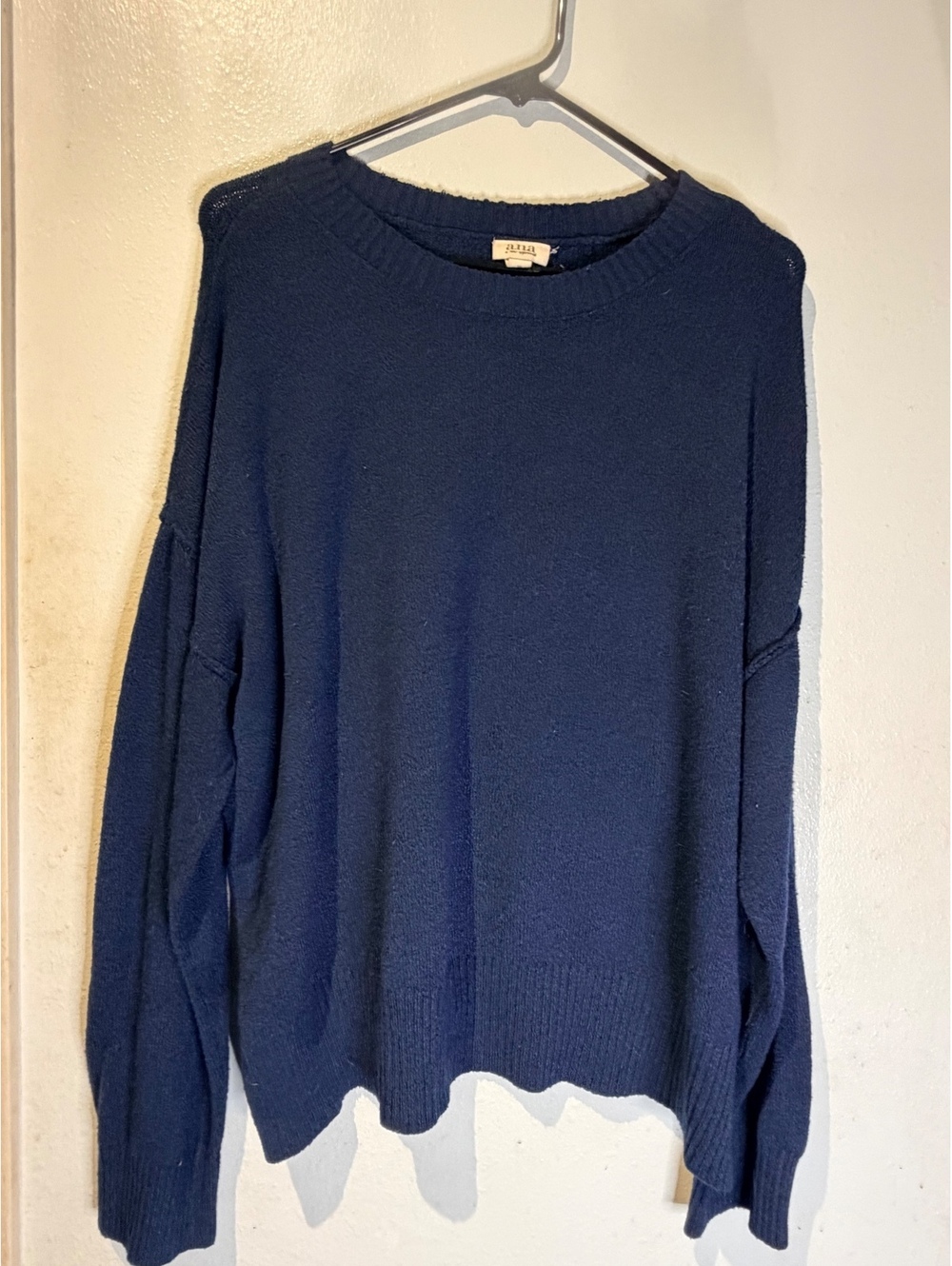 a.n.a Navy Blue Crew Neck Sweater XL